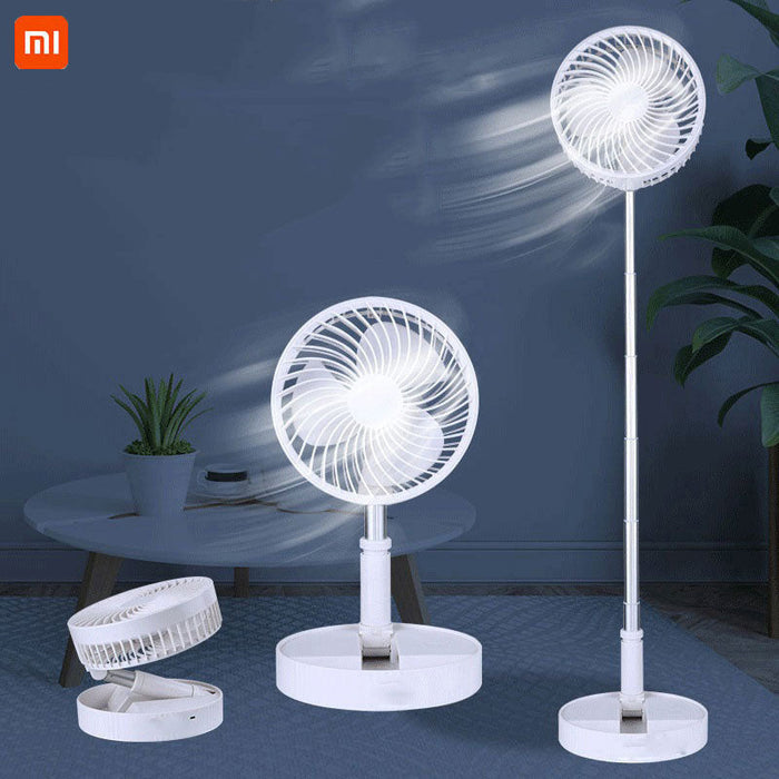 Portable folding fan