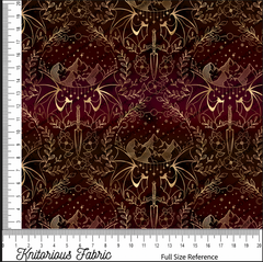 *Pre-Order* ACT Book Delicate Damask - Maroon