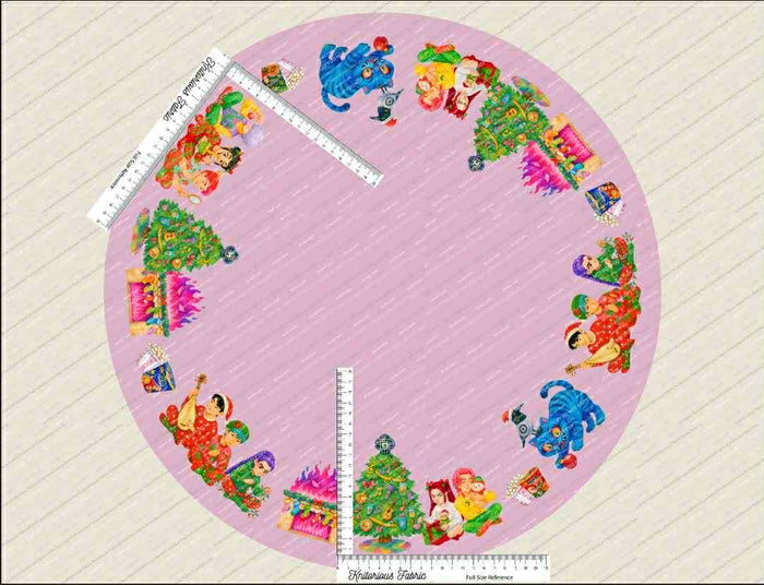 *Pre-Order* PopStar Circle - Pink 2yd PANEL (Clothing Size)