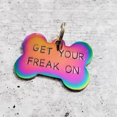 RBNY BITCH Pet Tag Salt and Sparkle