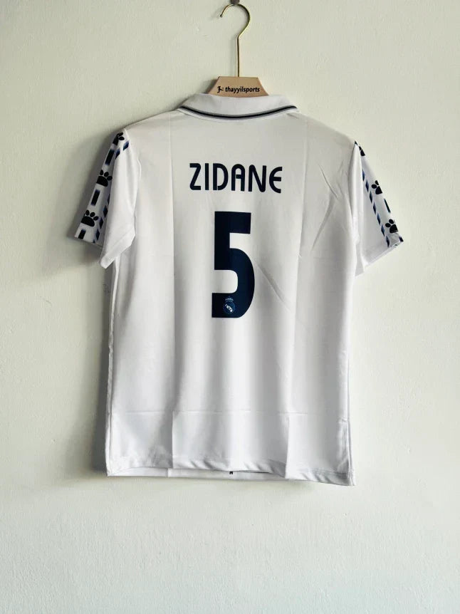 REAL MADRID 1996 HOME KIT ZIDANE POLO