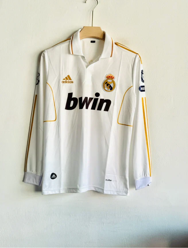REAL MADRID 2011-12 HOME KIT RONALDO FULLSLEEVE POLO PRINTED PREMIUM