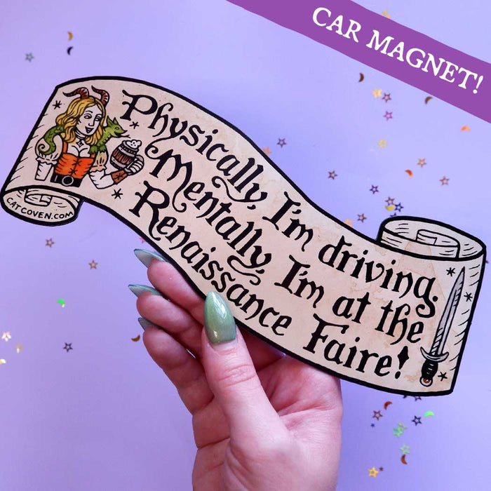 Renaissance Faire Car Magnet