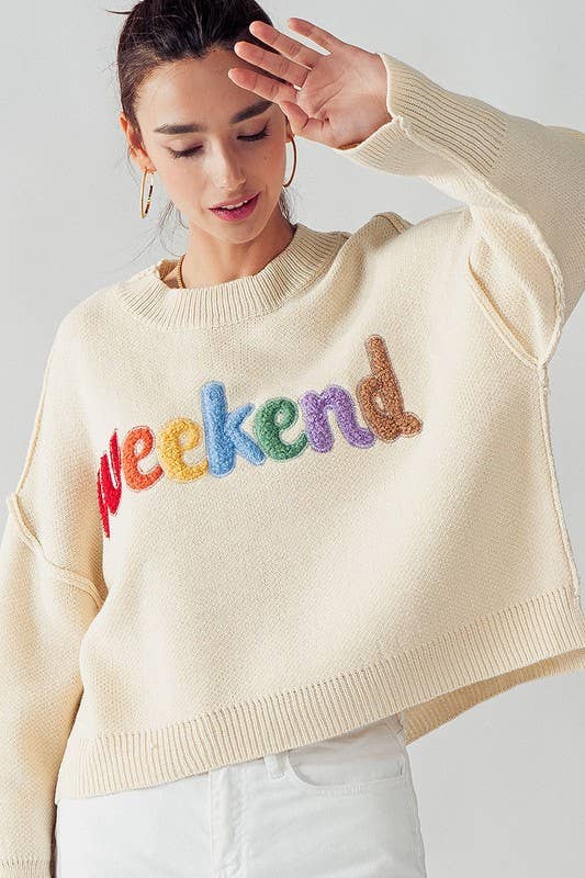 Rib Knit Weekend Sweater