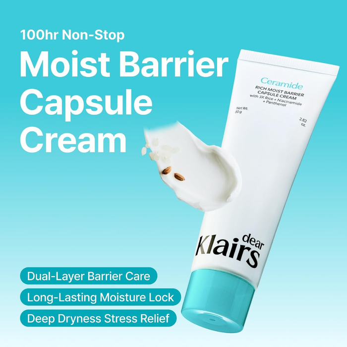 Klairs Rich Moist Barrier Capsule Cream Nudie Glow Australia
