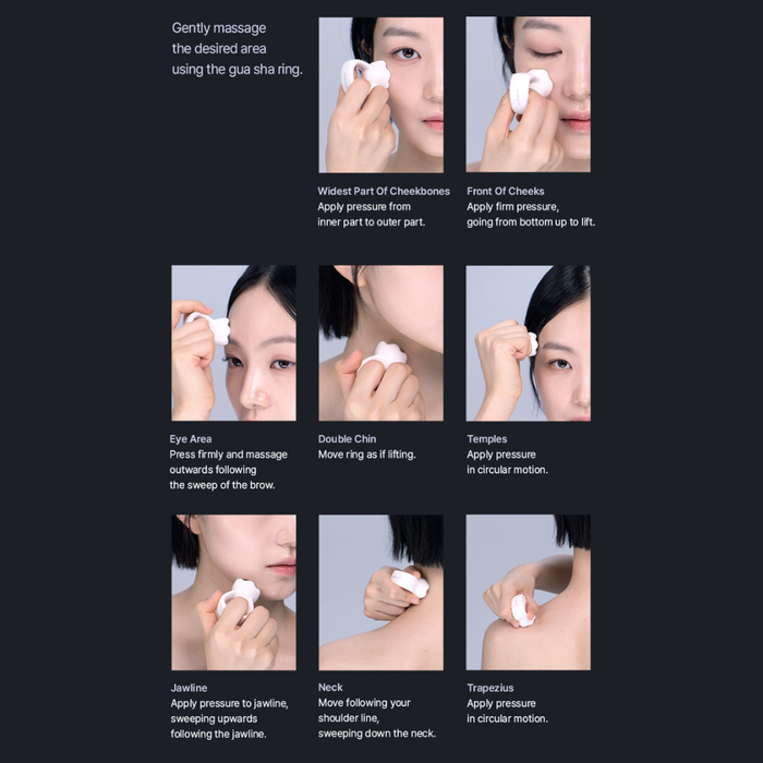 HAUA Ring Gua Sha Nudie Glow Australia
