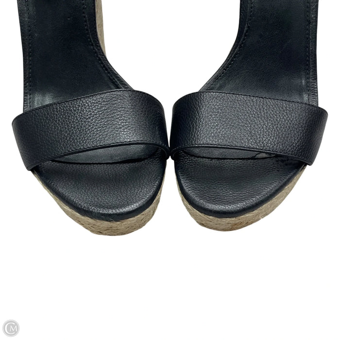 Sandals Heels Wedge By Michael By Michael Kors In Black & Cream, Size: 7.5