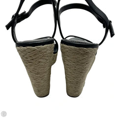 Sandals Heels Wedge By Michael By Michael Kors In Black & Cream, Size: 7.5