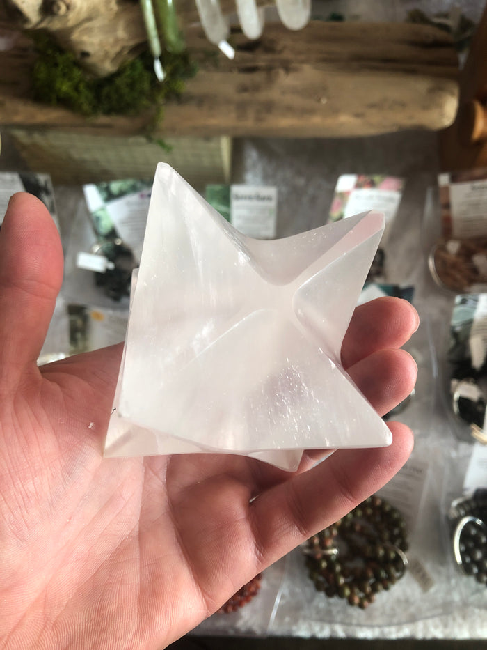 Selenite Merkaba