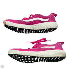 Shoes Sneakers By Vans In Pink & White, Size: 10
