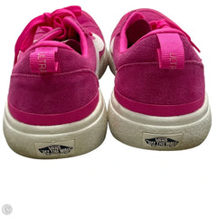 Shoes Sneakers By Vans In Pink & White, Size: 10