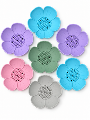 Shower Steamer Tray - Flower - Flexible Silicone Soap Tray