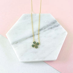 Sparkle Shamrock Necklace