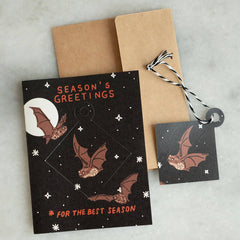 Spooky Season's Greetings Ornament Card