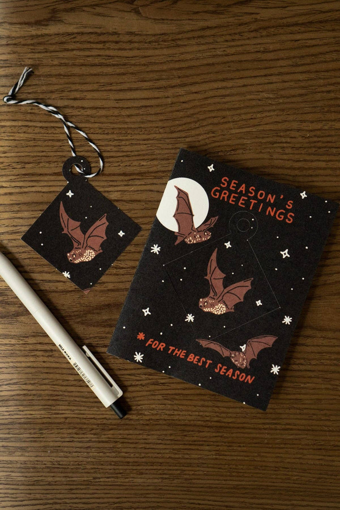 Spooky Season's Greetings Ornament Card