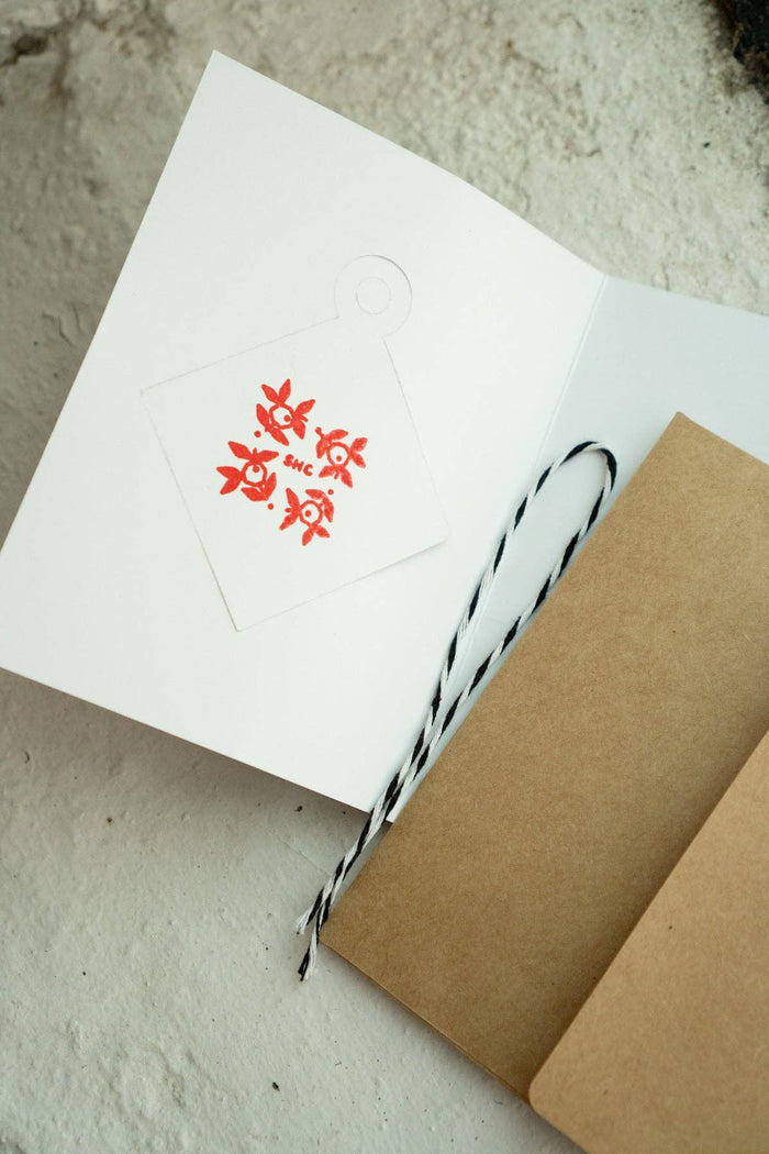 Spooky Season's Greetings Ornament Card