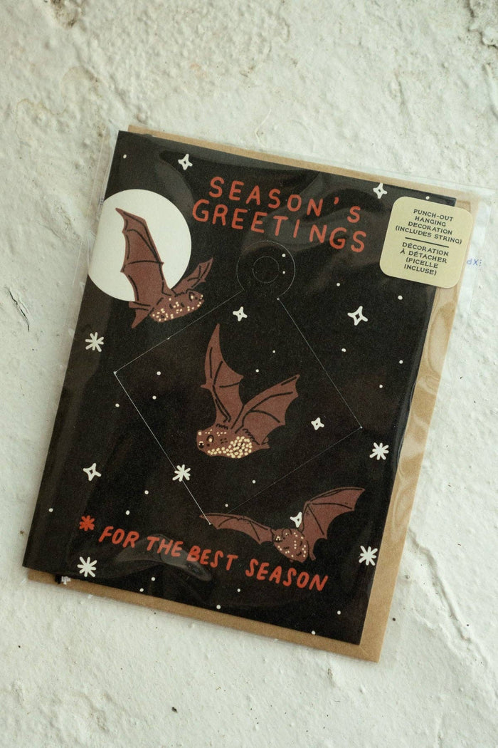 Spooky Season's Greetings Ornament Card