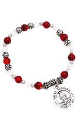 St. Florian Italian Beaded Stretch Bracelet