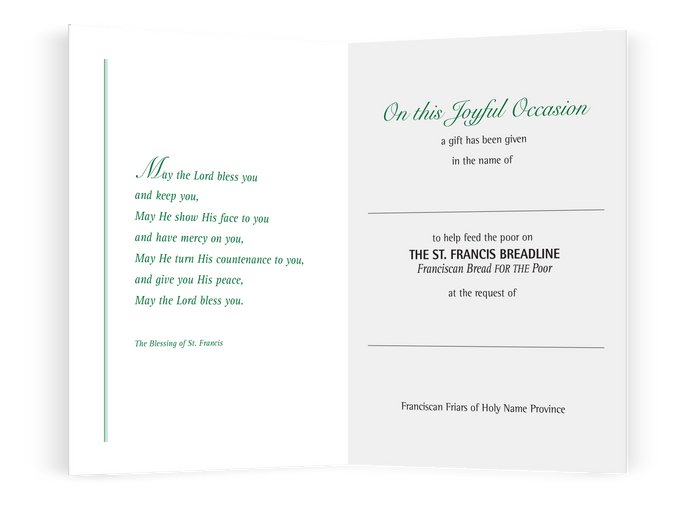 St. Francis Breadline: Joyful Card
