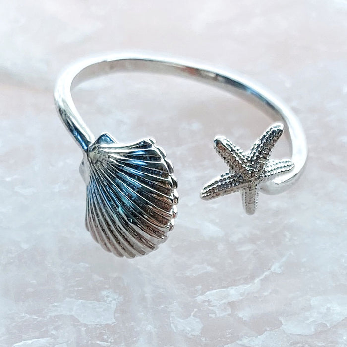 Starfish Scallop Ring
