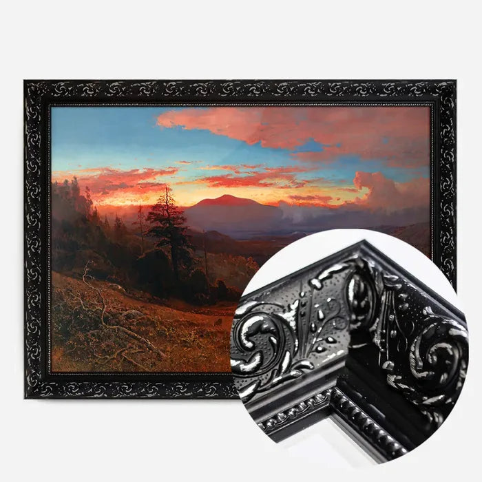 21x30cm | 8¼ x 11¾in / Black Ornate Frame