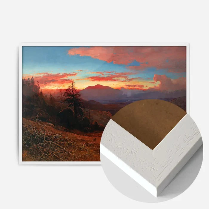 21x30cm | 8¼ x 11¾in / White Wood Frame