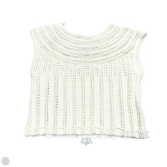 Sweater Short Sleeve By Marie Oliver In White, Size: S