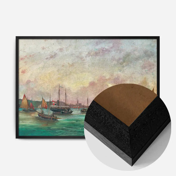 21x30cm | 8¼ x 11¾in / Black Wood Frame