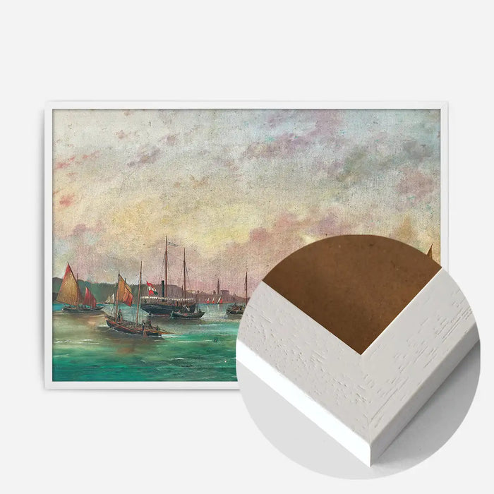 21x30cm | 8¼ x 11¾in / White Wood Frame