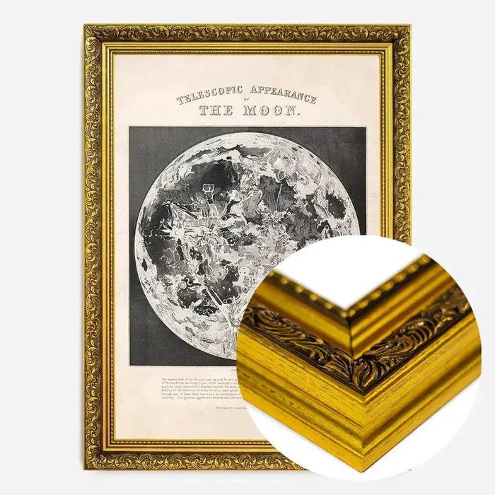 21x30cm | 8¼ x 11¾in / Gold Ornate Frame
