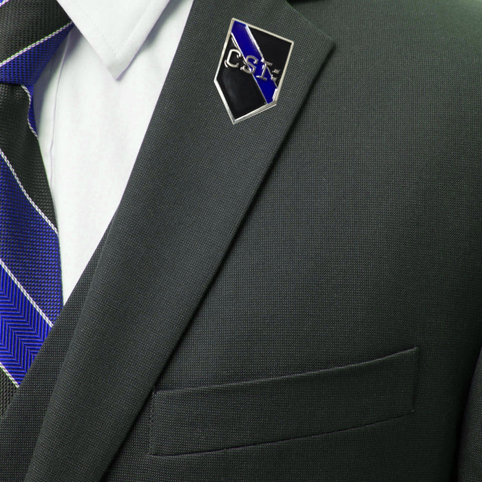 Thin Blue Line Police Sheriff CSI Crime Scene Investigators Lapel Pin