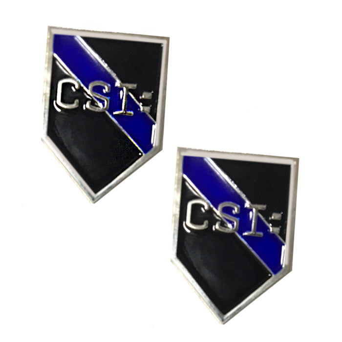 Thin Blue Line Police Sheriff CSI Crime Scene Investigators Lapel Pin