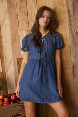 Tied Up Denim Dress