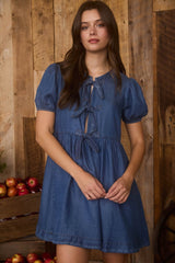 Tied Up Denim Dress