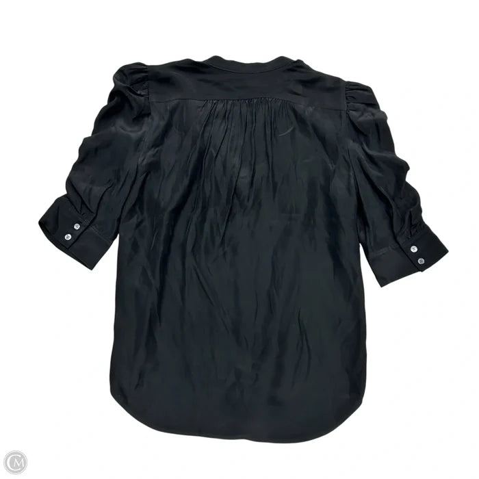 Top Short Sleeve By Frame In Black, Size: Xs