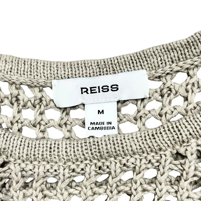 Top Sleeveless By Reiss In Taupe, Size: M