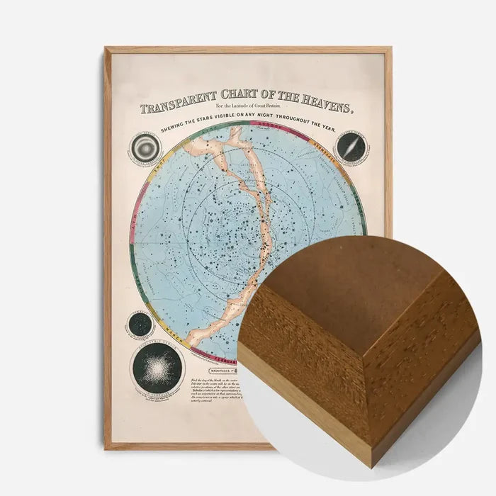 21x30cm | 8¼ x 11¾in / Oak Wood Frame