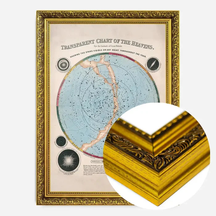 21x30cm | 8¼ x 11¾in / Gold Ornate Frame