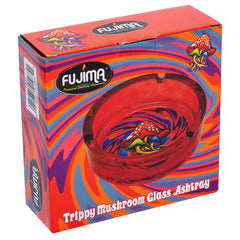 Trippy Mushroom Glass Ashtray