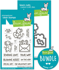 valentine mice(stamp+die bundle)