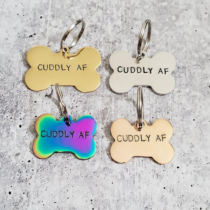 VEGAN BITCH Pet Tag Salt and Sparkle