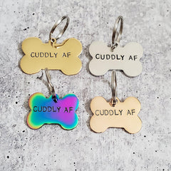 VEGAN BITCH Pet Tag Salt and Sparkle