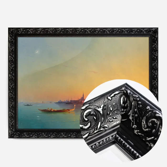 21x30cm | 8¼ x 11¾in / Black Ornate Frame