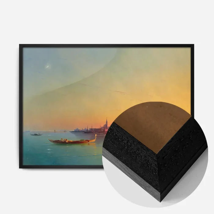 21x30cm | 8¼ x 11¾in / Black Wood Frame
