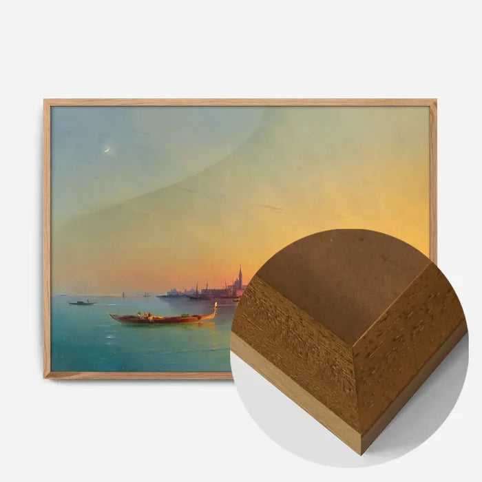 21x30cm | 8¼ x 11¾in / Oak Wood Frame