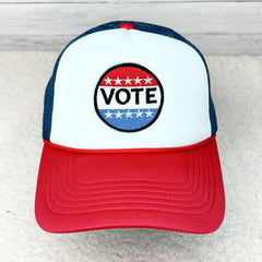 Vote Embroidered Trucker Hat