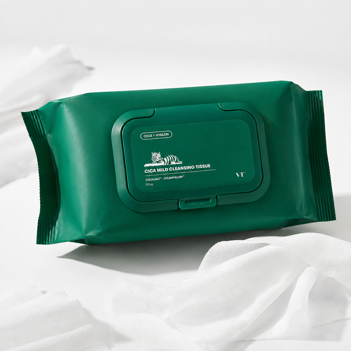 VT Cosmetics Cica Mild Cleansing Tissue 50ea Korean makeup removing facial wet wipes