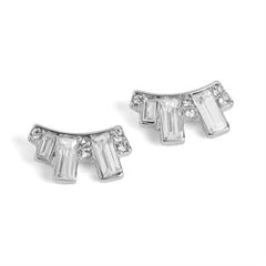 Whispers Baguette Stone Stud Earring