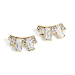 Whispers Baguette Stone Stud Earring