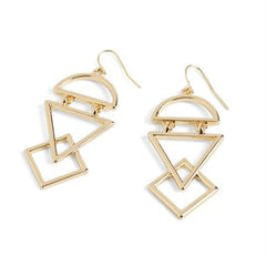 Whispers Layered Geometric Earring